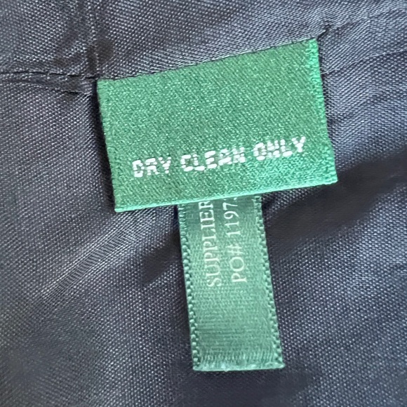 Vintage 90’s Lauren Ralph Lauren Black Blazer 3d Crested Suit Jacket Sz 14 W - Picture 9 of 12